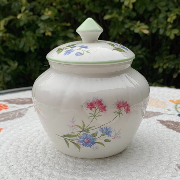 Vtg CROWN TRENT Sugar Jam Spice Jar Planter - Picture 4 of 11